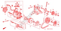 ARIA CONDIZIONATA (COMPRESSORE)(SANDEN)(3) per Honda CIVIC CRX SI-T 2 Porte 5 velocità manuale 1994