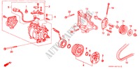 ARIA CONDIZIONATA (COMPRESSORE)(SANDEN)(1) per Honda CIVIC SI 3 Porte 5 velocità manuale 1992
