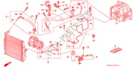 ARIA CONDIZIONATA (TUBI/CONDOTTI)(2) per Honda CIVIC GL 3 Porte 5 velocità manuale 1993
