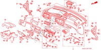 PANNELLO STRUMENTI(1) per Honda CIVIC EX 3 Porte 5 velocità manuale 1993