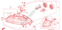 FANALE(2) per Honda PRELUDE SI 2 Porte 5 velocità manuale 1995