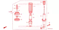 ASSORBITORE SCOSSE POST. per Honda INTEGRA LS 4 Porte 4 velocità automatico 1998