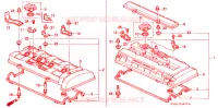 COPERTURA TESTA CILINDRO per Honda INTEGRA LS 4 Porte 4 velocità automatico 1998