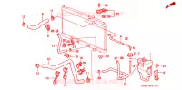 TUBO RADIATORE per Honda INTEGRA LS 4 Porte 4 velocità automatico 1998