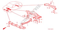 TRAVE POSTERIORE/TRAVE CROCIANTE per Honda ACCORD EXI 4 Porte 5 velocità manuale 1997