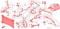 ARIA CONDIZIONATA DUALE (TUBI/CONDOTTI)(LH) per Honda ODYSSEY EX 5 Porte 4 velocità automatico 1997