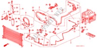 ARIA CONDIZIONATA DUALE (TUBI/CONDOTTI)(RH) per Honda ODYSSEY EX 5 Porte 4 velocità automatico 1997