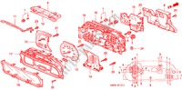 INDICATORE COMBINAZIONE COMPONENTI(98/99) per Honda ODYSSEY LX 5 Porte 4 velocità automatico 1999
