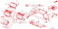 ABBELLIMENTO STRUMENTI(LATO PASSEGGERO)(LH) per Honda ACCORD 2.0EX 4 Porte 5 velocità manuale 2011