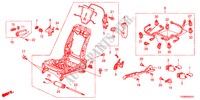COMP. SEDILE ANT.(D.)(SEDILE ALIMENTO PIENO) per Honda ACCORD VTI 4 Porte 5 velocità automatico 2010