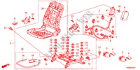 COMP. SEDILE ANT.(D.)(SEDILE MANUALE) per Honda ACCORD 2.4EX 4 Porte 5 velocità automatico 2011