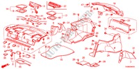 VASOIO POSTERIORE/FODERA LATO per Honda ACCORD 2.4EX 4 Porte 5 velocità automatico 2011