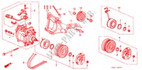 ARIA CONDIZIONATA(SANDEN) (COMPRESSORE)(DOHC) per Honda BALLADE 180I 4 Porte 5 velocità manuale 1997