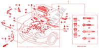 BARDATURA FILO MOTORE (LH) per Honda CIVIC 1.4IS 4 Porte 5 velocità manuale 1998