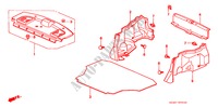 VASOIO POSTERIORE/ ABBELLIMENTO LATO BAULE per Honda BALLADE BASE 4 Porte 5 velocità manuale 1998