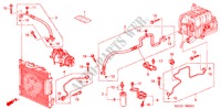 ARIA CONDIZIONATA (TUBI/CONDOTTI) (RH) per Honda BALLADE BASE 4 Porte 5 velocità manuale 2000