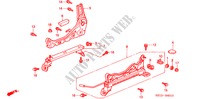 COMP. SEDILE ANT. (D.)(1) per Honda BALLADE 150I 4 Porte 5 velocità manuale 2000
