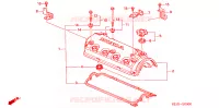 COPERTURA TESTA CILINDRO(1) per Honda CIVIC VTI 4 Porte 4 velocità automatico 2000