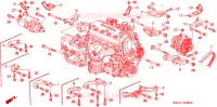 MENSOLA ALTERNATORE/ RIGIDITORE MOTORE per Honda CIVIC VTI 4 Porte 4 velocità automatico 2000