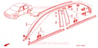 MODANATURA per Honda CIVIC VTI 4 Porte 4 velocità automatico 2000