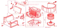 SOFFIATORE RISCALDATORE(LH) per Honda CIVIC VTI 4 Porte 4 velocità automatico 2000