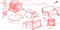 SOFFIATORE RISCALDATORE(RH) per Honda BALLADE BASE 4 Porte 5 velocità manuale 2000