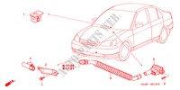ARIA CONDIZIONATA (SENSORE) per Honda CIVIC 1.6ES 4 Porte 5 velocità manuale 2003