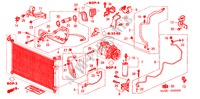 ARIA CONDIZIONATA (TUBI/CONDOTTI) (LH) per Honda CIVIC 1.6LS 4 Porte 5 velocità manuale 2001