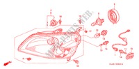 FANALE(1) per Honda CIVIC 1.6ES 4 Porte 4 velocità automatico 2001