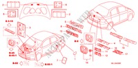 EMBLEME/ETICHETTE CAUZIONE per Honda CITY S 4 Porte 5 velocità manuale 2005
