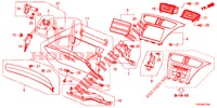 ABBELLIMENTO STRUMENTI (COTE DE PASSAGER) (RH) per Honda CIVIC 1.8 ES 5 Porte 5 velocità automatico 2013