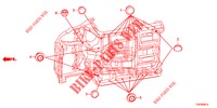 ANELLO DI TENUTA (INFERIEUR) per Honda CIVIC 1.8 ES 5 Porte 5 velocità automatico 2013