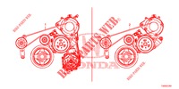 CINGHIA DELL'ALTERNATORE (1.8L) per Honda CIVIC 1.8 ES 5 Porte 5 velocità automatico 2013