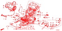 COMP. SEDILE ANT. (D.) (HAUTEUR MANUELLE) per Honda CIVIC 1.8 ES 5 Porte 5 velocità automatico 2013