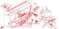 FODERAMENTO PORTIERA ANT. (RH) per Honda CIVIC 1.8 ES 5 Porte 5 velocità automatico 2013