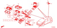 LUCE INTERIORE  per Honda CIVIC 1.8 ES 5 Porte 5 velocità automatico 2013