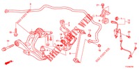 BRACCIO INFERIORE ANT./ MOLLA STABILIZZATORE  per Honda JAZZ HYBRID LUXURY 5 Porte pieno automatica 2015