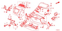 ABBELLIMENTO STRUMENTI (COTE DE PASSAGER) (LH) per Honda JAZZ HYBRID LUXURY 5 Porte pieno automatica 2015