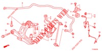 BRACCIO INFERIORE ANT./ MOLLA STABILIZZATORE  per Honda JAZZ HYBRID LUXURY 5 Porte pieno automatica 2015
