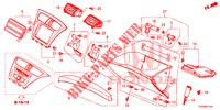 ABBELLIMENTO STRUMENTI (COTE DE PASSAGER) (LH) per Honda CIVIC 1.4 EXECUTIVE 5 Porte 6 velocità manuale 2012