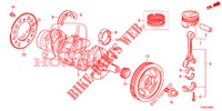 ALBERO A GOMITI/PISTONE (1.4L) per Honda CIVIC 1.4 EXECUTIVE 5 Porte 6 velocità manuale 2012