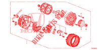 ALTERNATORE (MITSUBISHI) (1.4L) per Honda CIVIC 1.4 EXECUTIVE 5 Porte 6 velocità manuale 2012