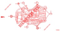 ANELLO DI TENUTA (INFERIEUR) per Honda CIVIC 1.4 EXECUTIVE 5 Porte 6 velocità manuale 2012