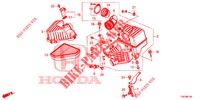 FILTRO ARIA (1.4L) per Honda CIVIC 1.4 EXECUTIVE 5 Porte 6 velocità manuale 2012