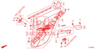 FODERAMENTO PORTIERA(4D)  per Honda CIVIC 1.4 EXECUTIVE 5 Porte 6 velocità manuale 2012