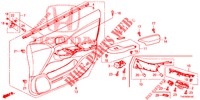 FODERAMENTO PORTIERA ANT. (LH) per Honda CIVIC 1.4 EXECUTIVE 5 Porte 6 velocità manuale 2012