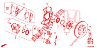 FRENO ANTERIORE  per Honda CIVIC 1.4 EXECUTIVE 5 Porte 6 velocità manuale 2012