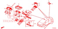LUCE INTERIORE  per Honda CIVIC 1.4 EXECUTIVE 5 Porte 6 velocità manuale 2012