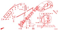 MODANATURA/PROTETTORE  per Honda CIVIC 1.4 EXECUTIVE 5 Porte 6 velocità manuale 2012