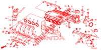 MOLTEPLICE ASPIRAZIONE (1.4L) per Honda CIVIC 1.4 EXECUTIVE 5 Porte 6 velocità manuale 2012